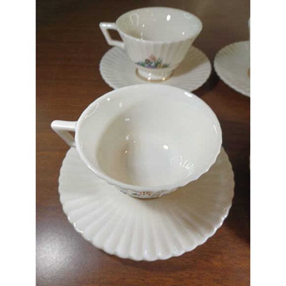 Lennox Rutledge Tea Cups And Saucers Set Of 4 - Picture 9 of 12